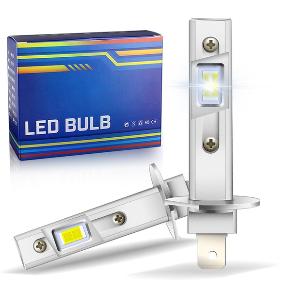 APMAT H1 LED Bulb, 30000 LM 500% Brighter 6500K Xenon