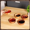 Skylety 20 Pcs Acacia Wooden Bowls Small Calabash Bowls Round