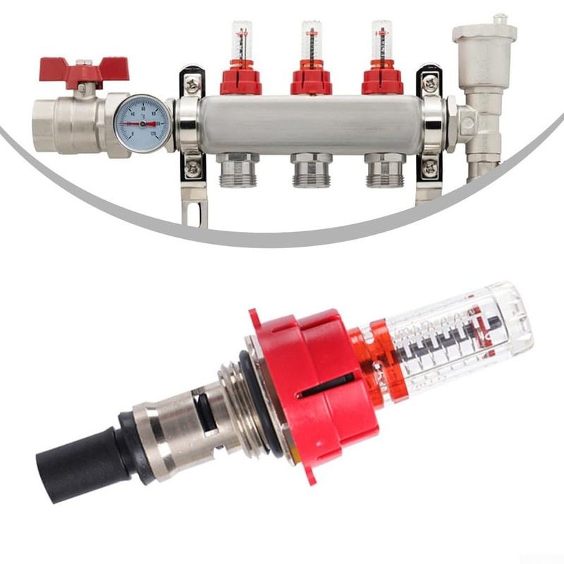 Flow Meter Regulator for Underfloor Heating Systems Optimum Performance (3/8)