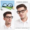 MARE AZZURO Retro Square Reading Glasses Men Large Readers 1.0