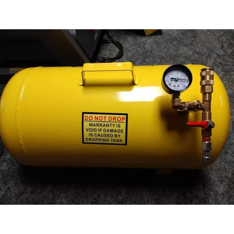 Central Pneumatic 11 Gallon Portable Air Tank With Pressure Gauge