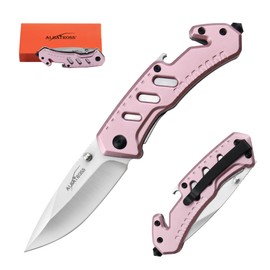 ALBATROSS Multifunction Folding Knife, EDC Pink Pocket Knife