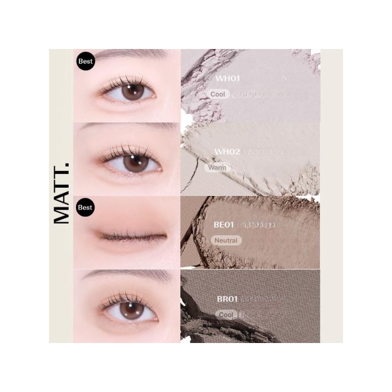 THE SAEM Saemmul Single Shadow 2g, Color:WH02 (Matt)