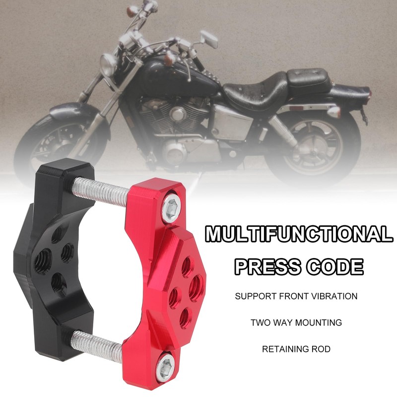 Windance 2pcs Motorcycle Bumper Clamp Bracket, Driving Fog Lights Holder,