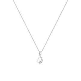 Elli Women's Necklace Infinity Pendant Elegant with Crystals, Crystal, Crystal