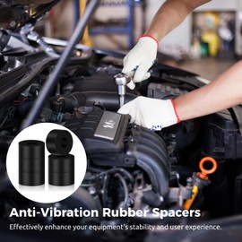 32 Multi-Purpose Spacers - 1" OD3/8" ID1/2" Thick Round Rubber Washers, Anti Vibration Pads for Home and Car Accessories