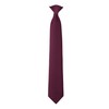 Jacob Alexander Uniform Solid Clip-On Tie with Buttonholes - Regular