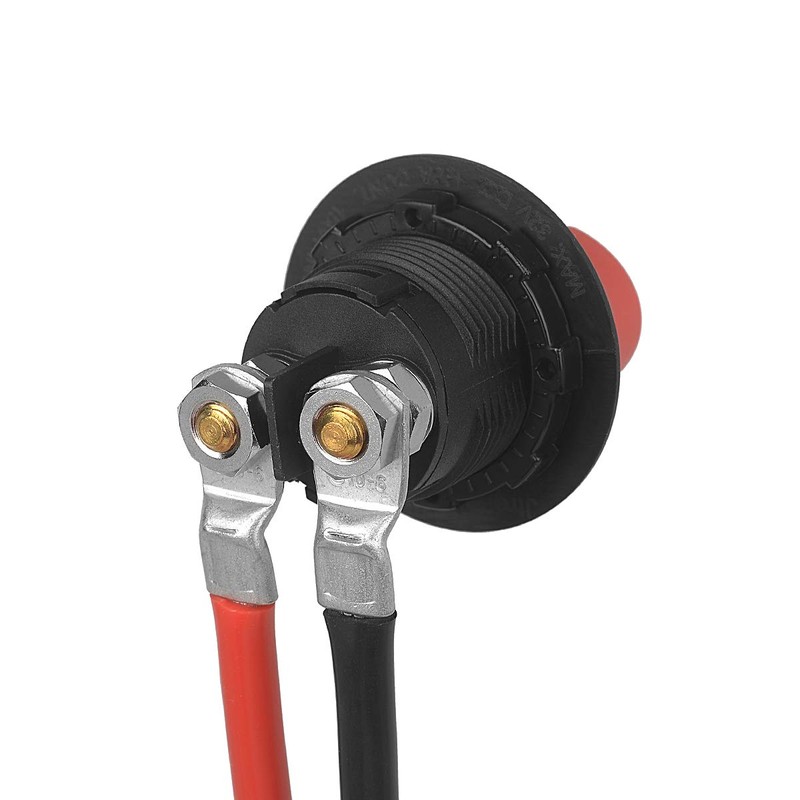 Jtron 20 inch Cables 10 AWG(6-5) Gauge Red + Black