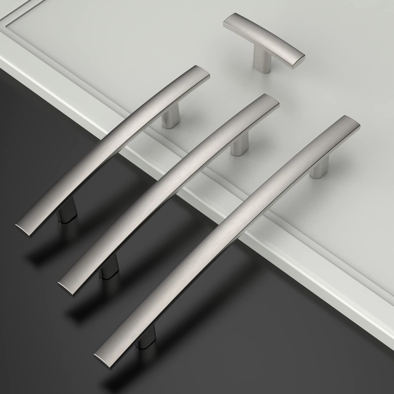 Amerdeco 10 Pack Brushed Satin Nickel 5 Inch(128mm) Hole Centers