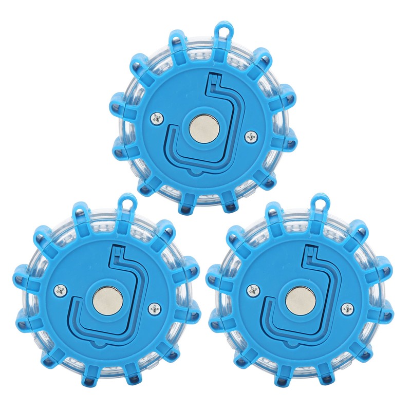 3pcs LED Road Flares Light 9 Modes Waterproof Shock Resistant