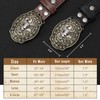 SANSTHS Cowboy Belts for Men Women Western Buckle Belt Cowboy
