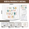 XLDLIOO I'm So Happy You're Here Classroom Wall Tapestry, Inspirational