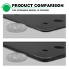 Andorm 4pack 10x3 135 Degree Black Flat Mending Plates for