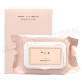 오휘 미라클 모이스처 클렌징 시트 60매 Ohui Miracle Moisture Cleansing Wipes 60 Sheets