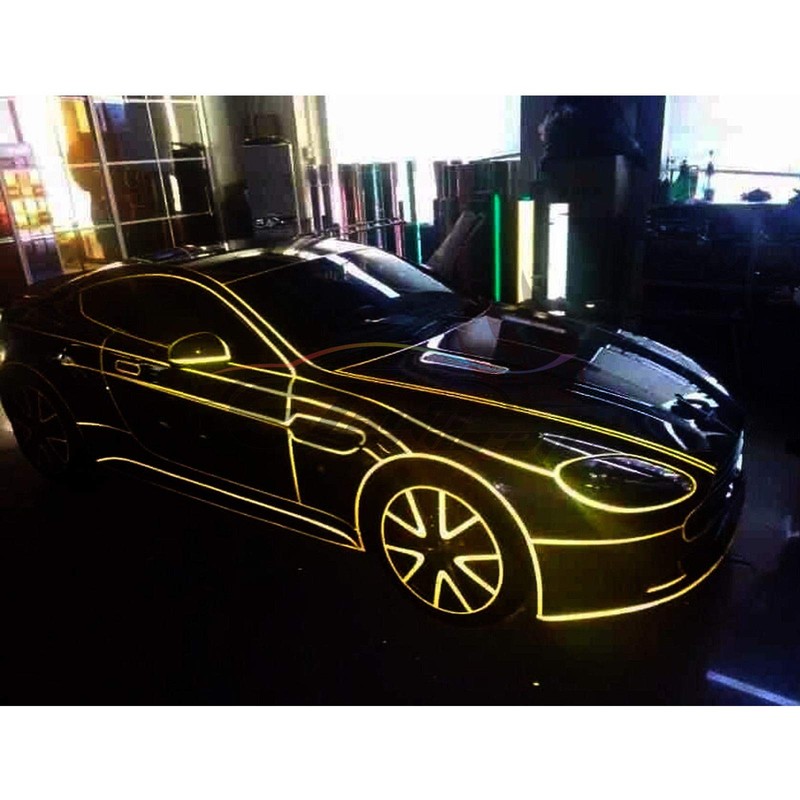 Neon Yellow Reflective Tape Safety Self Adhesive Striping Sticker Decal