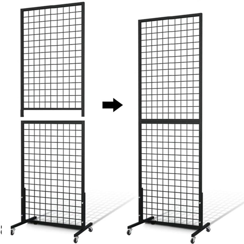 NectaCol Grid Wall Panels, 2 Packs 2'x 6' Gridwall Panels