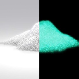 TFC Luminous Powder Blue-Green, 100 g, Photoluminescent Pigments, Charging with Daylight, Artificial Light or UV Light, Luminous Colour (Phosphorescent)
