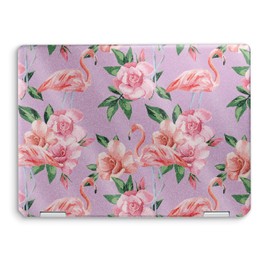 MightySkins Glossy Glitter Skin Compatible with HP Spectre x360 14" (2022) Full Wrap Kit - Flamingo Rose | Protective, Durable High-Gloss Glitter Finish | Easy to Apply | Made in The USA