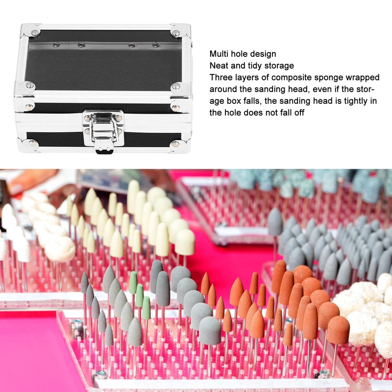 Nail Drill Bits Holder,Nail Drill Bits Holder Container Stand,Dustproof Drop