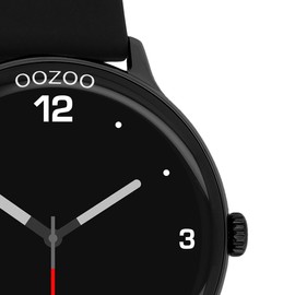 Oozoo - Vielseitige Smartwatch Herren mit 20mm Silikonarmband | Fitnesstracker mit Pulsmesser, Schrittzähler & Schlafmonitoring | Smartwatch rund IOS & Android kompatibel | 33mm Touchscreen | IP67