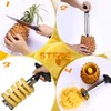 Yizerel 2 Pack Stainless Steel Pineapple Corer Cutter Slicer Peeler