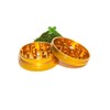 Molinillo compacto de especias de 5,6 cm, color dorado