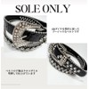 $ole only Sole-Only Belt, Glare, Black, Hip Hop, CZ Diamond,
