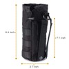 Upgraded Sports Water Bottles Pouch Bag, Tactical Drawstring Molle Water