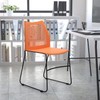 Flash Furniture HERCULES Series 661 lb. Capacity Orange Stack Chair