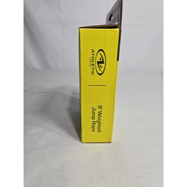 Athletic Works 9' ft Weighted Jump Rope New Non Slip Foam Handle ~ FREE SHIPPING