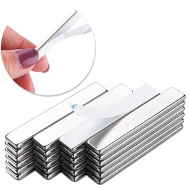 Nikou Neodymium Magnets Strong, Pack of 24 Powerful Rare Earth Magnets Bar Magnets 60 x 10 x 3 mm for Fridge Whiteboard Scientific Crafts
