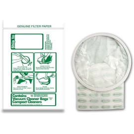 TriStar EnviroCare Vacuum Cleaner Dust Bags Fit TriStar and Compact Canisters 12 pack