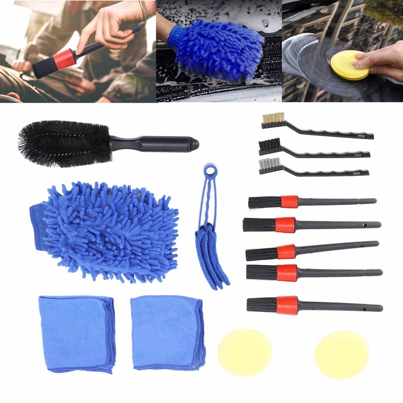Car Cleaning Brushes Kit Highly Efficient Reliable Versatile Rugged Car