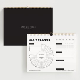 ThreeKin Daily Habit Tracker, Personal Goal Setting Planner