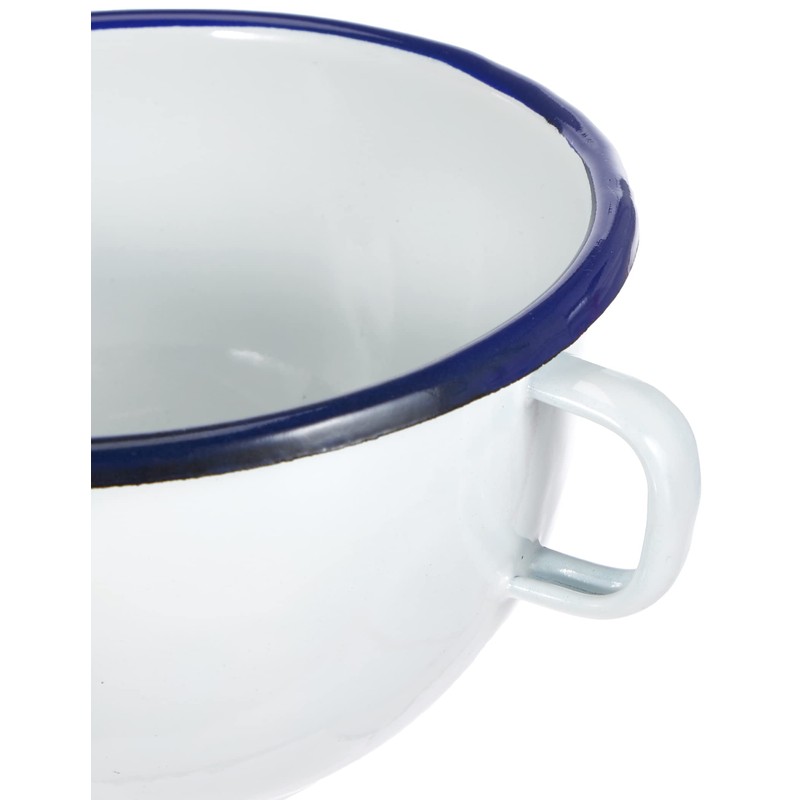 Ibili 903814 Schüssel mit Henkel Stahl weiß 14 cm
