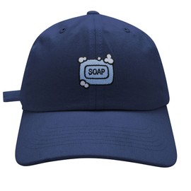 JPAK Bar of Soap Dad Hat Embroidered Baseball Cap Soap Bubble Navy