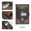 Agenda De Cuero Con Candado Diario Personal 150 Hojas A5