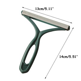 Pet Hair Remover, Portable Pet Plush Remover, Reusable Cat & Dog Epilator Remover, Pet Bed Blanket Carpet Scraper Tool for Furniture, Pet Bed Blankets, etc (Green+Orange)