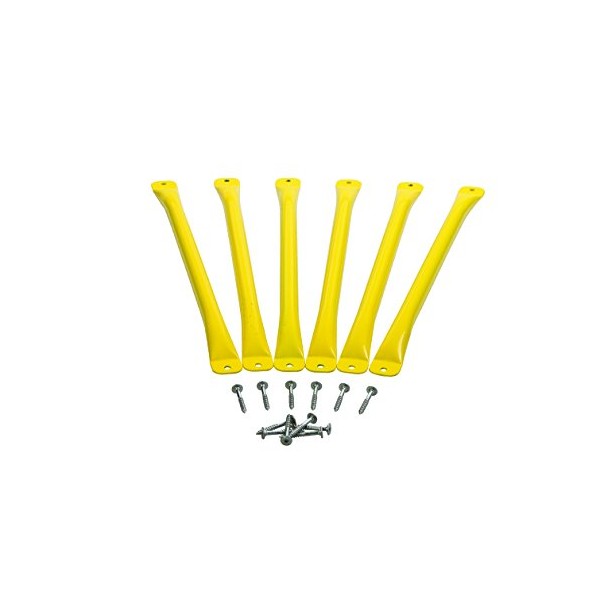 Playset Monkey Bars | Yellow | 6 Metal Monkey Bars,