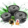 Bushpeak Camping Pots for Gas Cookers Camp Chef Camping Pot