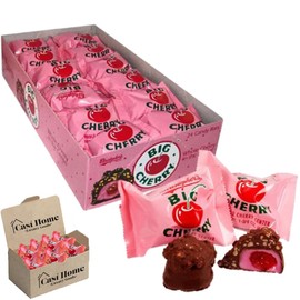 Big Cherry Chocolate Peanut Candy 1.34oz 12 Pack Packaged and Distributed by Casi Home