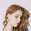 Spinningdasiy Crystal Initial Bijou Hair Clip T Gold