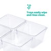 LIVIVO Drawer Desk Organiser Made From Clear Plastic Storage Box