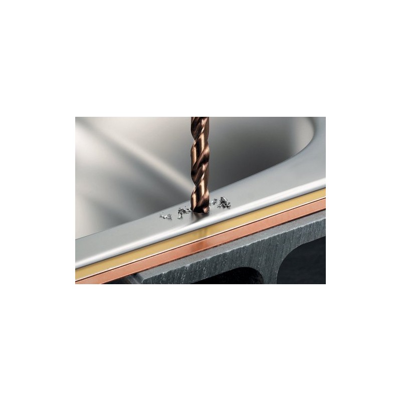 wolfcraft 7118000 6 Metal Drills, Brown, 2 mm/3 mm/4 mm/5