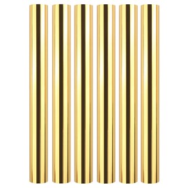 Briartw Toner Reactive Foil by Laser Printer and Laminator,6 Roll 16.4ft X 7.6inch Gold Transfer Foil Paper Bundle for DIY Craft Embossing Scrapbooking Cards Making