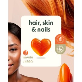 Alpha & Omega Nutrition Hair, Skin & Nails with Biotin, Vitamin Supplement, Lustrous Hair, Healthy Nails and Vibrant Skin for Women, 5000mcg, 120 Gummies, Gluten Free, All Natural, 2 Month Supply