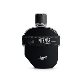 Sapil Intense Noir Eau de Parfum for Men – Aromatic Ambery Fragrance with Lemon, Birch & Bergamot – Bold Scent with Patchouli, Black Pepper & Leather – Long-Lasting Perfume with Musk & Amber – 100ml