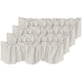 H.Versailtex - Cenefas de cocina oscurecedoras para ventanas con dobladillo para cortinas, para recámara, 132 x 45.7 cm