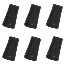 6 PCS Rubber Tips for Walking Sticks & Trekking Poles – Universal Fit Protectors for Hiking Sticks and Canes