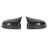1 Pair Carbon Fiber Ox Horn Rearview Side Glass Mirror